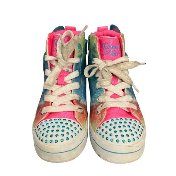 Skechers Kids Twi-Lites 2.0 Love & Beyond High-Top Sneakers 2 twinkle toes - Picture 11 of 11